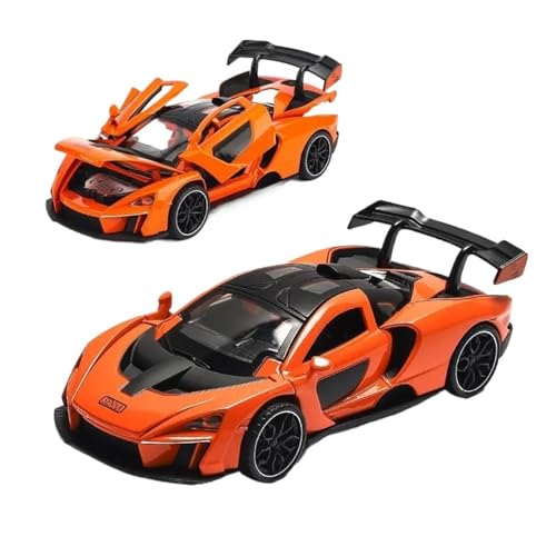 Geeignet Für McLaren Senna 1:32 Legierung Automodell Druckguss Sound Und Licht Inneneinrichtung(Orange) von AQMUZE