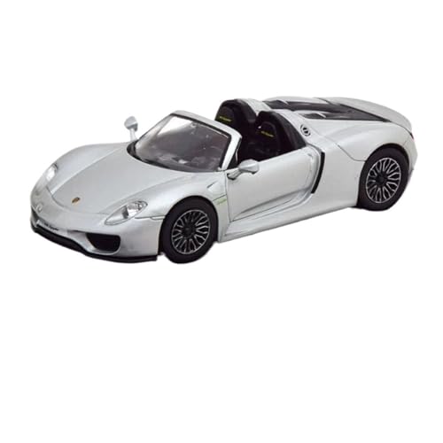 IXO 1:43 Für Porsche 918 Spyder Silver Roadster 2013 Druckgussauto-Modellspielzeugsammlung von AQMUZE