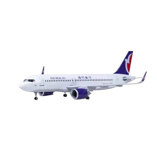 Miniaturmodelle Flugzeuge 1 80 Für Modellflugzeuge A320 NEO Macau Airline Flugzeugskala LED -Licht Und Radfahrwerk Die Von Der Luftfahrt(with Light) von AQMUZE