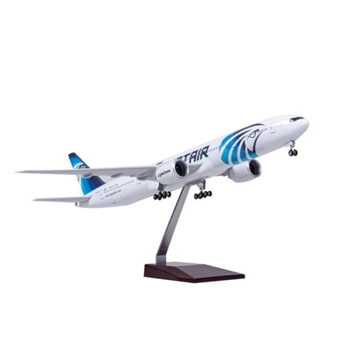 Miniaturmodelle Flugzeuge 1:157 Für B777 Egypt Airplane Collected Aviation Commemorative Edition Fertige Desktop-Display-Modelle Aus Druckguss(with Light) von AQMUZE