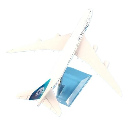 Miniaturmodelle Flugzeuge 16 cm Für Air New Zealand Boeing 747-Flugzeugmodell, Modellflugzeug Aus Druckgussmetall Im Maßstab 1 400, Sammlungsdisplay(B747) von AQMUZE