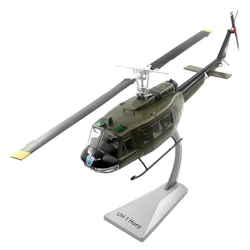 Miniaturmodelle Flugzeuge Diecast Us Army UH-1H Militarisierter Kampfhubschrauber Legierung Modell Maßstab 1 48 Spielzeug Geschenk Dekoration von AQMUZE