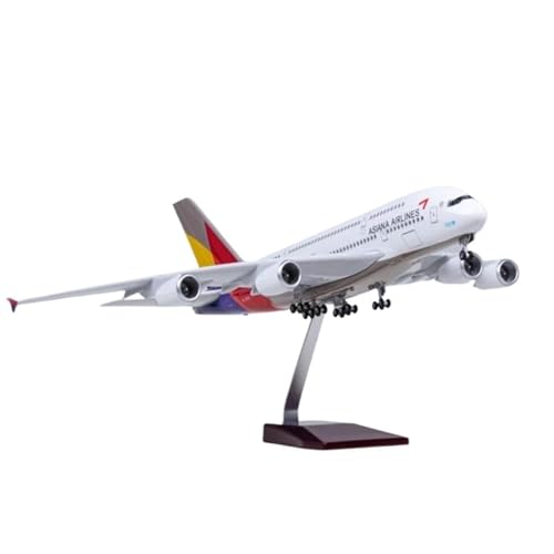 Miniaturmodelle Flugzeuge Druckgussmodell Maßstab 1 160 Für EIN Asiatisch-Koreanisches Harzflugzeug des Typs Airbus A380 Mit Lichtern Und Basis-Airline-Serie(No Light) von AQMUZE