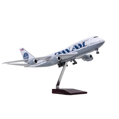 Miniaturmodelle Flugzeuge Flugzeug Im Maßstab 1 150 Für B747 Pan Am Model W Lampe Und Rad Aus Druckgussharz, Modellsammlung, Ausstellungsgeschenk(No Light) von AQMUZE