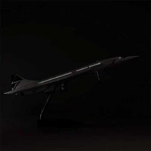 Miniaturmodelle Flugzeuge Flugzeugmodell Aus Druckgussharz Für Airbus A350/A380 Singapur-Flugzeuge Boeing B747 Modell Concorde-Serie Im Maßstab 1 160(Concord W Light) von AQMUZE
