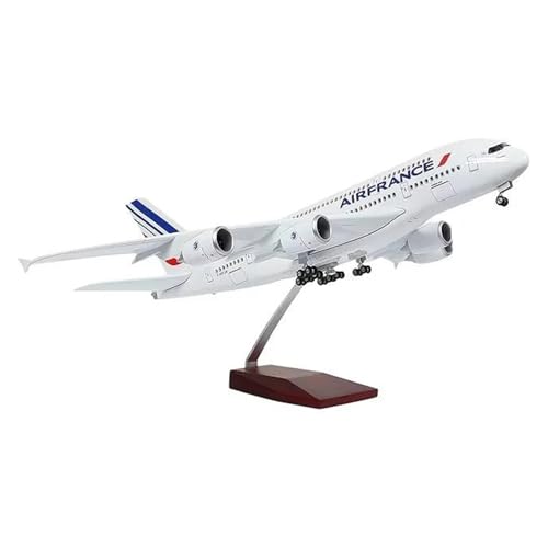 Miniaturmodelle Flugzeuge Maßstab 1 160 Für Flugzeug Airbus A380 Frankreich Modellrad Druckguss-Kunststoff-Harz-Flugzeug Für Die Sammlung(No Light) von AQMUZE