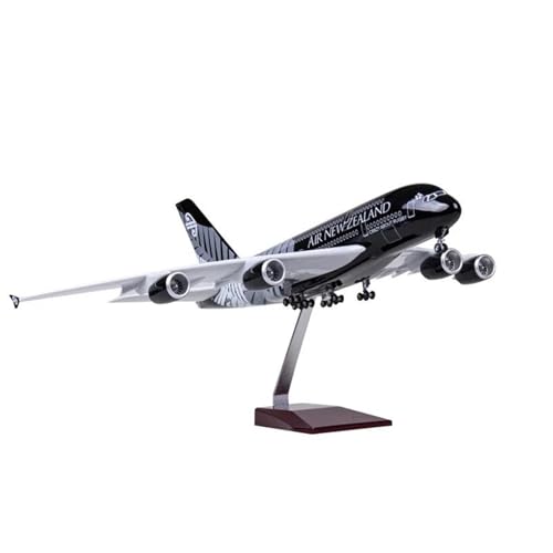 Miniaturmodelle Flugzeuge Modell Im Maßstab 1 160 Für EIN Air New Zealand A380-Druckgussharz-Airbus-Flugzeug Mit Lichtern Und Rädern Für Sammeln(No Light) von AQMUZE