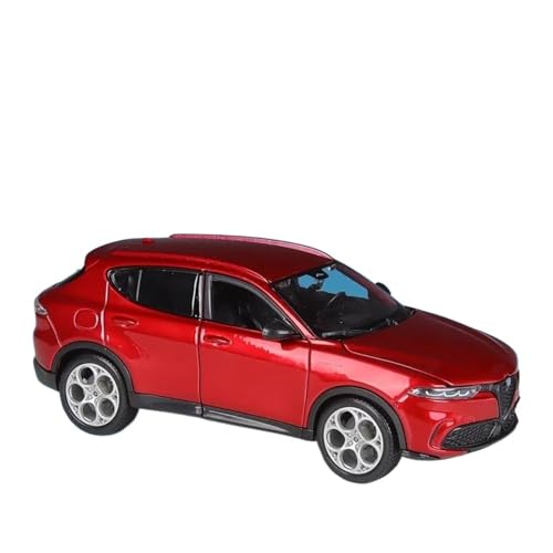 Passend Für Alfa Romeo Stelvio SUV 1:24 Druckguss-Metallsimulationsautomodellgeschenke(Bright red) von AQMUZE
