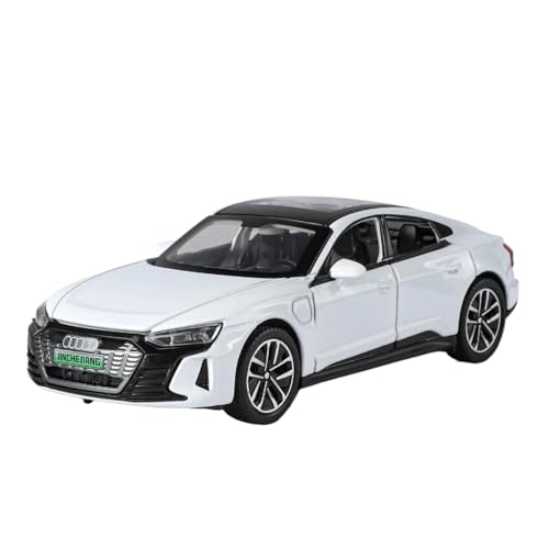 Passend Für Audi RS E-Tron GT Coupé 1:32 Metall-Sportwagenmodell Druckguss Sound- Und Lichtsimulation Sammlergeschenk(White) von AQMUZE