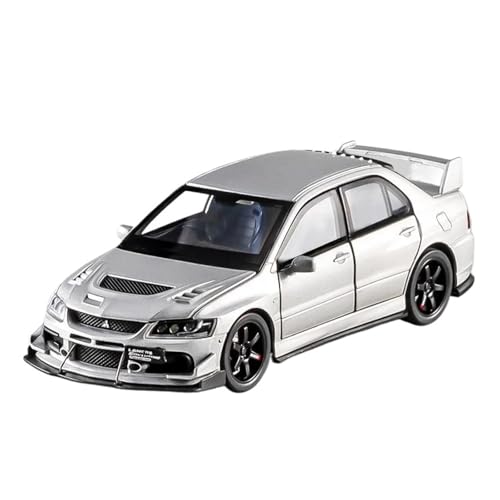 Passend Für Mitsubishi Lancer Evolution EVO IX 9 1:32 Druckguss-Legierung Automodell Mit Sound- Und Lichteffekten(Silver) von AQMUZE