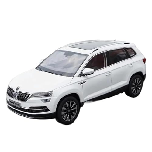 Passend Für Skoda KAROQ 1:18 Druckgusslegierung Statisches Automodell Sammlung Hobby Heimdekoration(White) von AQMUZE