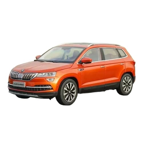 Passend Für Skoda Karoq SUV 1:18 Druckgusslegierung Statisches Automodell Hobby Heimdekoration(Orange) von AQMUZE