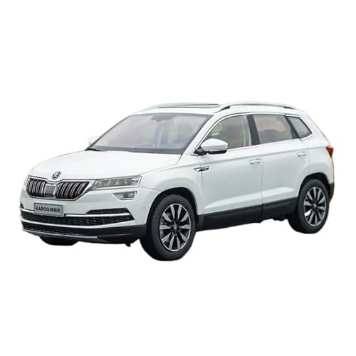 Passend Für Skoda Karoq SUV 1:18 Druckgusslegierung Statisches Automodell Hobby Heimdekoration(White) von AQMUZE