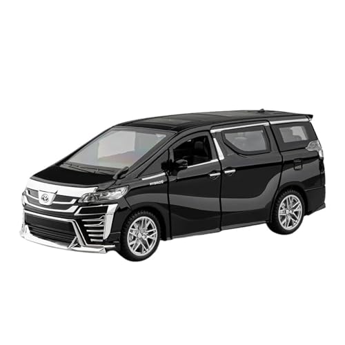 Passend Für Toyota VELLFIRE MPV 1:32 Metallmodell Druckguss Sound- Und Lichtsimulation Sammlergeschenk(Black) von AQMUZE