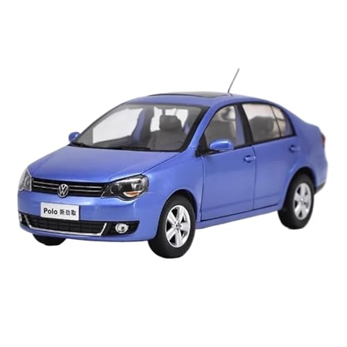 Passend Für Volkswagen Polo 1:18 Statisches Automodell Aus Druckgusslegierung Sammlerstück Heimdekoration(Blue) von AQMUZE