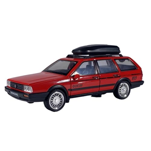 Passend Für Volkswagen Santana Kombi 1:32 Metallmodell Druckguss Sound- Und Lichtsimulation Sammlergeschenk(Red) von AQMUZE