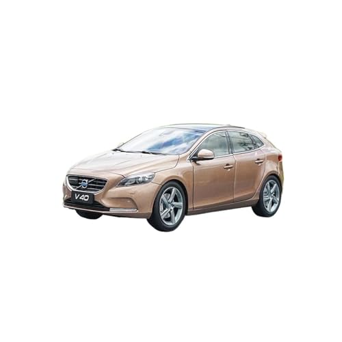 Passend Für Volvo V40 Kombi 1:18 Statisches Automodell Aus Druckgusslegierung Hobby-Heimdekoration(Brown) von AQMUZE