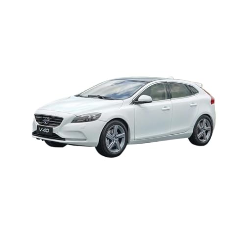 Passend Für Volvo V40 Kombi 1:18 Statisches Automodell Aus Druckgusslegierung Hobby-Heimdekoration(White) von AQMUZE