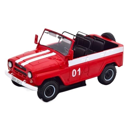 Rotes 1/24-Legierungsautomodell UAZ 469B Für Tschechisches Sowjetisches Jeepmodell von AQMUZE