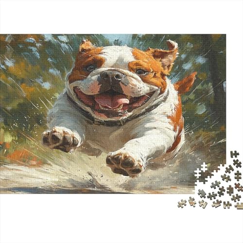 BULLHund Puzzle 1000 Teile Für Erwachsene Und Kinder Ab 14 Jahren Für Stressabbauer Puzzel 1000pcs (75x50cm) von AQOVARLUX