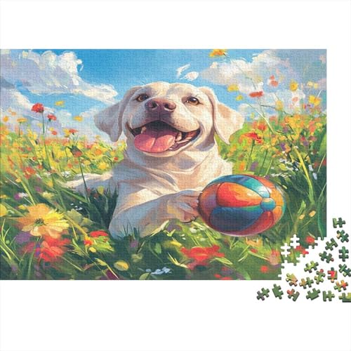 Der Labrador Retriever Puzzles1000 Teile, Puzzle Für Erwachsene, Geschicklichkeitsspiel Für Die Ganze Familie, Klassische Puzzle,Geburtstagsgeschenk Erwachsenen Puzzlespiel Puzzel 1000pcs (75x50cm) von AQOVARLUX