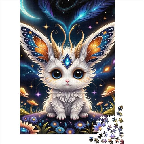 Lovely Creatures Puzzles 1000 Teile Schwer Puzzle Spielzeug Lernspiel Impossible Herausforderung Spielzeug Für Erwachsene Kinder 1000pcs (75x50cm) von AQOVARLUX