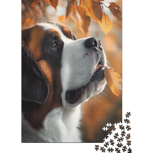 Tibetanischer Mastiff Puzzle 1000 Teile Schwer Puzzle Spielzeug Pädagogisches Spiel Impossible Herausforderung Spielzeug Für Erwachsene Und Kinder Ab 12 Jahren 1000pcs (75x50cm) von AQOVARLUX