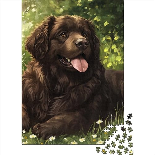 Tibetanischer Mastiff Puzzle 1000-teilige Schwer Puzzle Spielzeug Pädagogisches Spiel Impossible Herausforderungsspielzeug Für Erwachsene Und Kinder Ab 12 Jahren 1000pcs (75x50cm) von AQOVARLUX