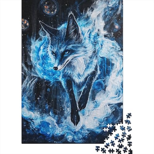 Wolf Puzzle 1000 Teile Schwer Puzzle Spielzeug Pädagogisches Spiel Impossible Herausforderungsspielzeug Für Erwachsene Und Kinder Ab 14 Jahren 1000pcs (75x50cm) von AQOVARLUX