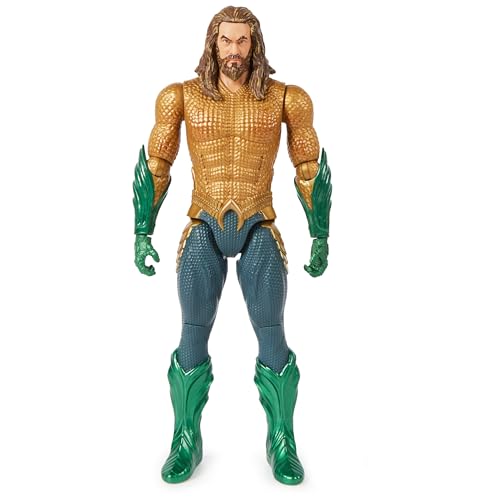 DC Comics, Aquaman-Actionfigur, voll bewegliche Figur, 30cm groß, filmgetreue Details, für spannendes Rollenspiel, Spielzeug für Kinder ab 3 Jahren DC Comics, Aquaman-Actionfigur, voll bewegliche Figur, 30cm groß, filmgetreue Details, für spannendes Rollenspiel, Spielzeug für Kinder ab 3 Jahren von AQUAMAN