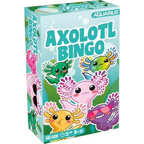AQUARIUS Axolotl Family Bingo - Lustiges Familienpartyspiel für Kinder, Jugendliche & Erwachsene - unterhaltsames Spieleabendgeschenk - Offiziell lizenziert für lustige Merchandise AQUARIUS Axolotl Family Bingo - Lustiges Familienpartyspiel für Kinder, Jugendliche & Erwachsene - unterhaltsames Spieleabendgeschenk - Offiziell lizenziert für lustige Merchandise von AQUARIUS