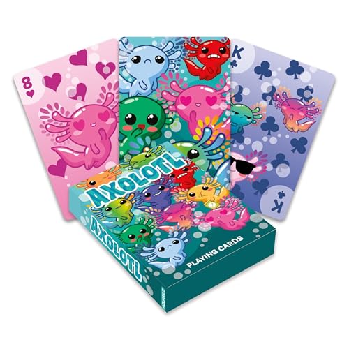 AQUARIUS Axolotl Spielkarten – Axolotl Themed Deck of Cards für Ihre Lieblingskartenspiele – Offiziell lizenzierte Axolotl Merchandise & Sammlerstücke AQUARIUS Axolotl Spielkarten – Axolotl Themed Deck of Cards für Ihre Lieblingskartenspiele – Offiziell lizenzierte Axolotl Merchandise & Sammlerstücke von AQUARIUS