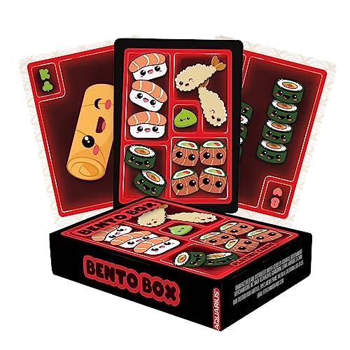 AQUARIUS Bento Box Spielkarten - Bento Box Themed Deck of Cards for Your Favorite Card Games - Officially Licensed Merchandise & Collectibles, 2.5 x 3.5, Mehrfarbig von AQUARIUS