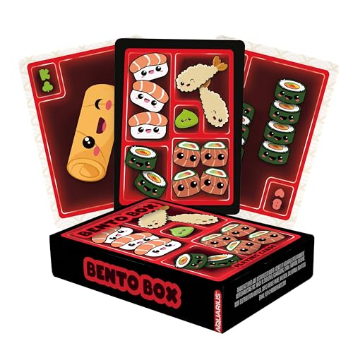 AQUARIUS Bento Box Spielkarten - Bento Box Themed Deck of Cards for Your Favorite Card Games - Officially Licensed Merchandise & Collectibles, 2.5 x 3.5, Mehrfarbig AQUARIUS Bento Box Spielkarten - Bento Box Themed Deck of Cards for Your Favorite Card Games - Officially Licensed Merchandise & Collectibles, 2.5 x 3.5, Mehrfarbig von AQUARIUS