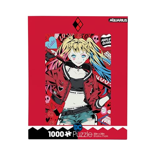 AQUARIUS DC Comics Harley Quinn Puddin' Puzzle (1000 Piece Jigsaw Puzzle) - Glare Free - Precision Fit - Virtually No Puzzle Dust - Officially Licensed DC Comics Harley Quinn Collectibles 20x28 Inches von AQUARIUS