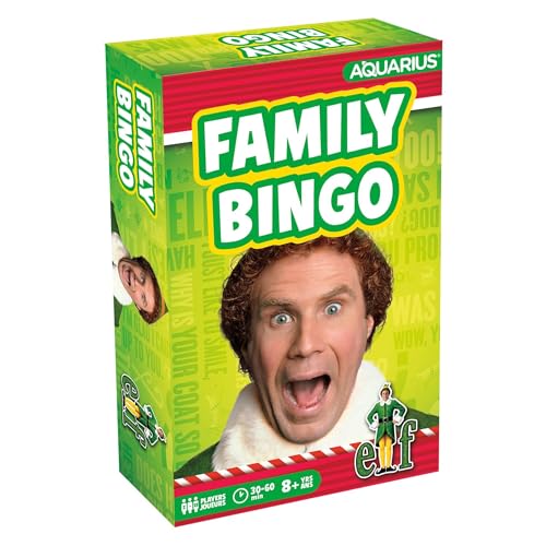 AQUARIUS Elf Family Bingo - Fun Family Party Game for Kids, Teens & Adults - Entertaining Game Night Gift - Officially Licensed Elf Merchandise AQUARIUS Elf Family Bingo - Fun Family Party Game for Kids, Teens & Adults - Entertaining Game Night Gift - Officially Licensed Elf Merchandise von AQUARIUS