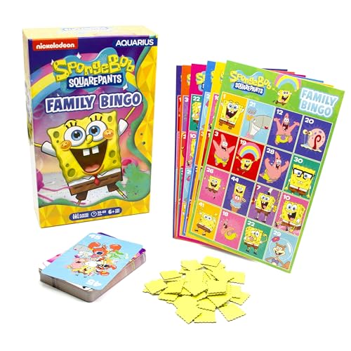 AQUARIUS Familien-Bingo-Tischspiel Spongebob von AQUARIUS