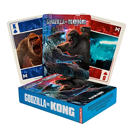 AQUARIUS Godzilla vs Kong Spielkarten – Godzilla vs Kong Themed Deck of Cards for Your Favorite Card Games - Officially Licensed Godzilla vs Kong Merchandise & Collectibles von AQUARIUS