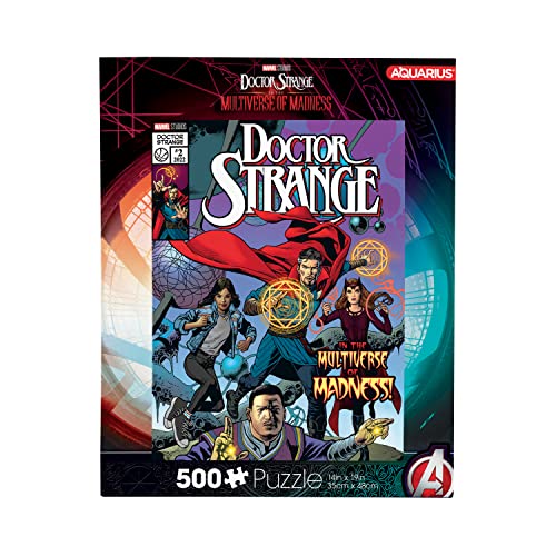 AQUARIUS Marvel – Doctor Strange (500-teiliges Puzzle) – blendfrei – präzise Passform – offiziell lizenziertes Marvel Comics Merchandise & Sammlerstücke – 35,6 x 48,3 cm von AQUARIUS