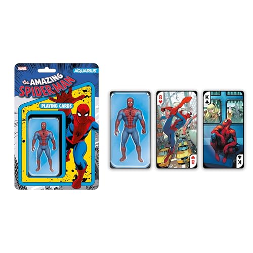 AQUARIUS Marvel Spiderman Premium-Spielkarten – Spider-Man-Themendeck für Ihre Lieblingskartenspiele – Offiziell lizenzierte Spider-Man Merchandise & Sammlerstücke AQUARIUS Marvel Spiderman Premium-Spielkarten – Spider-Man-Themendeck für Ihre Lieblingskartenspiele – Offiziell lizenzierte Spider-Man Merchandise & Sammlerstücke von AQUARIUS