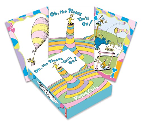AQUARIUS Oh, The Places You'll Go Playing Cards – Dr. Seuss Themed Deck of Cards for Your Favorite Card Games – Offiziell lizenzierte Dr. Seuss Merchandise & Sammlerstücke von AQUARIUS