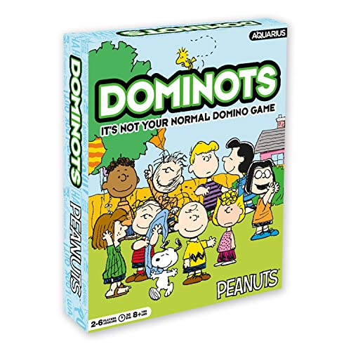 AQUARIUS Peanuts Dominots Tile Game - Peanuts Themed Tile Game - Family Fun for Kids & Adults - Officially Licensed Peanuts Merchandise & Collectibles von AQUARIUS