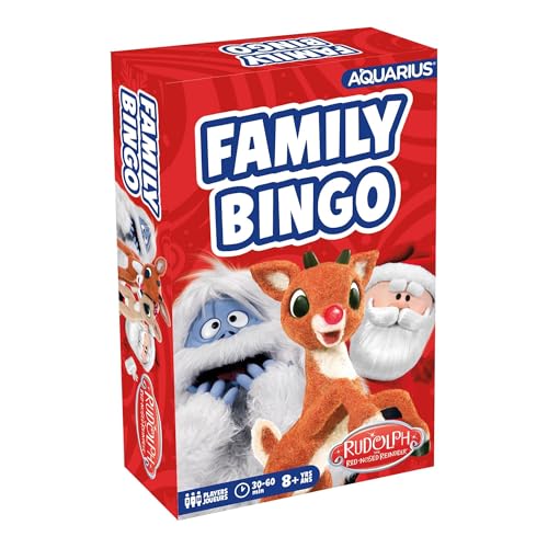 AQUARIUS Rudolph The Red-Nosed Reindeer Family Bingo – Lustiges Familienparty-Spiel für Kinder, Jugendliche und Erwachsene – unterhaltsames Spieleabendgeschenk – Offiziell lizenziertes Rudolph AQUARIUS Rudolph The Red-Nosed Reindeer Family Bingo – Lustiges Familienparty-Spiel für Kinder, Jugendliche und Erwachsene – unterhaltsames Spieleabendgeschenk – Offiziell lizenziertes Rudolph von AQUARIUS