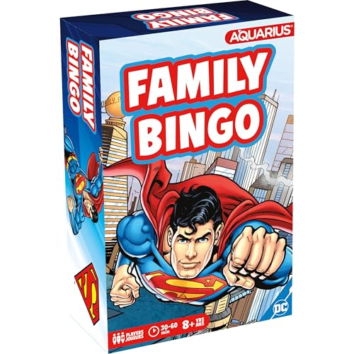AQUARIUS Superman Family Bingo – lustiges Familienparty-Spiel für Kinder, Jugendliche und Erwachsene – unterhaltsames Spieleabendgeschenk – Offiziell lizenziertes DC Comics AQUARIUS Superman Family Bingo – lustiges Familienparty-Spiel für Kinder, Jugendliche und Erwachsene – unterhaltsames Spieleabendgeschenk – Offiziell lizenziertes DC Comics von AQUARIUS