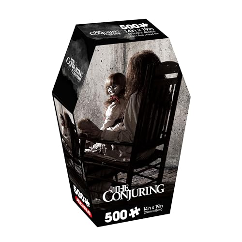 AQUARIUS The Conjuring 500-teiliges Puzzle (500-teiliges Puzzle), blendfrei, präzise Passform, offizielles Lizenzprodukt, Sammlerstücke, 35,6 x 48,3 cm von AQUARIUS