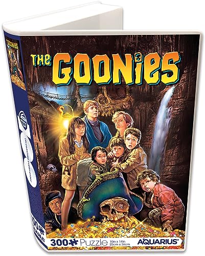 AQUARIUS The Goonies Movie Art Vuzzle (300-teiliges Puzzle) – blendfrei – präzise Passform – offiziell lizenziertes The Goonies Movie Merchandise & Sammlerstücke – 21,6 x 29,2 cm von AQUARIUS