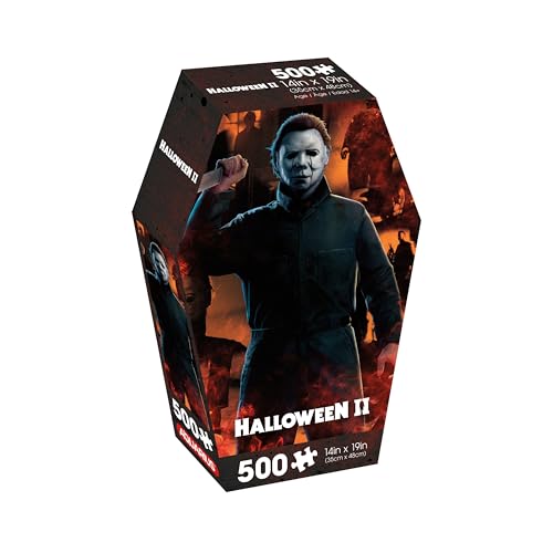 Aquarius Halloween II Puzzle mit 500 Teilen (500-teiliges Puzzle), blendfrei, präzise Passform, offiziell Lizenziertes Halloween-II-Filmprodukt und Sammlerstücke, 35,6 x 48,3 cm von AQUARIUS
