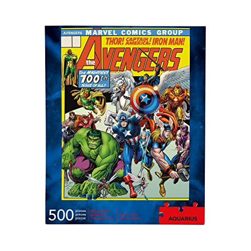 Aquarius Marvel Avengers Cover 500 Pc Puzzle, Multicolor von AQUARIUS