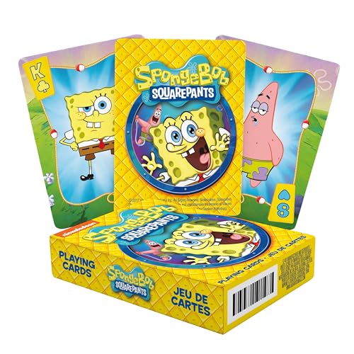 Aquarius Spongebob Spielkarten Cartoon, Mehrfarbig, 52491 von AQUARIUS