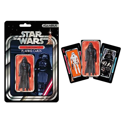 Aquarius Star Wars Darth Vader Premium-Spielkarten – Darth Vader Themed Deck of Cards for Your Favorite Card Games – Officially Licensed Star Wars Merchandise & Collectibles von AQUARIUS